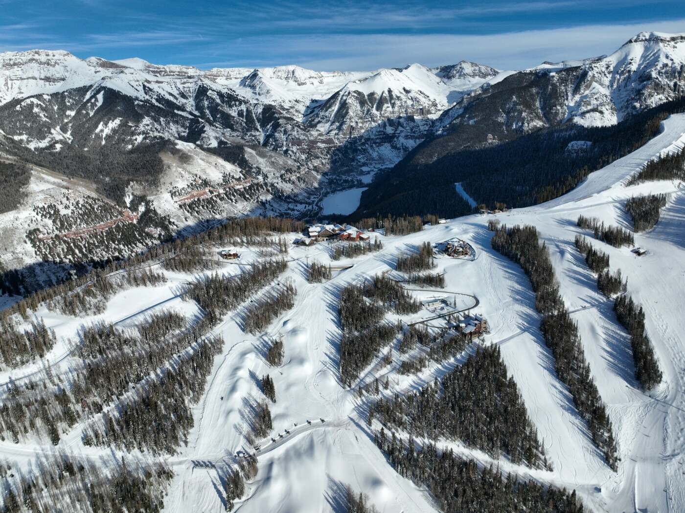 The Ridge Collection above the Telluride valley with 14,017-foot Wilson Peak